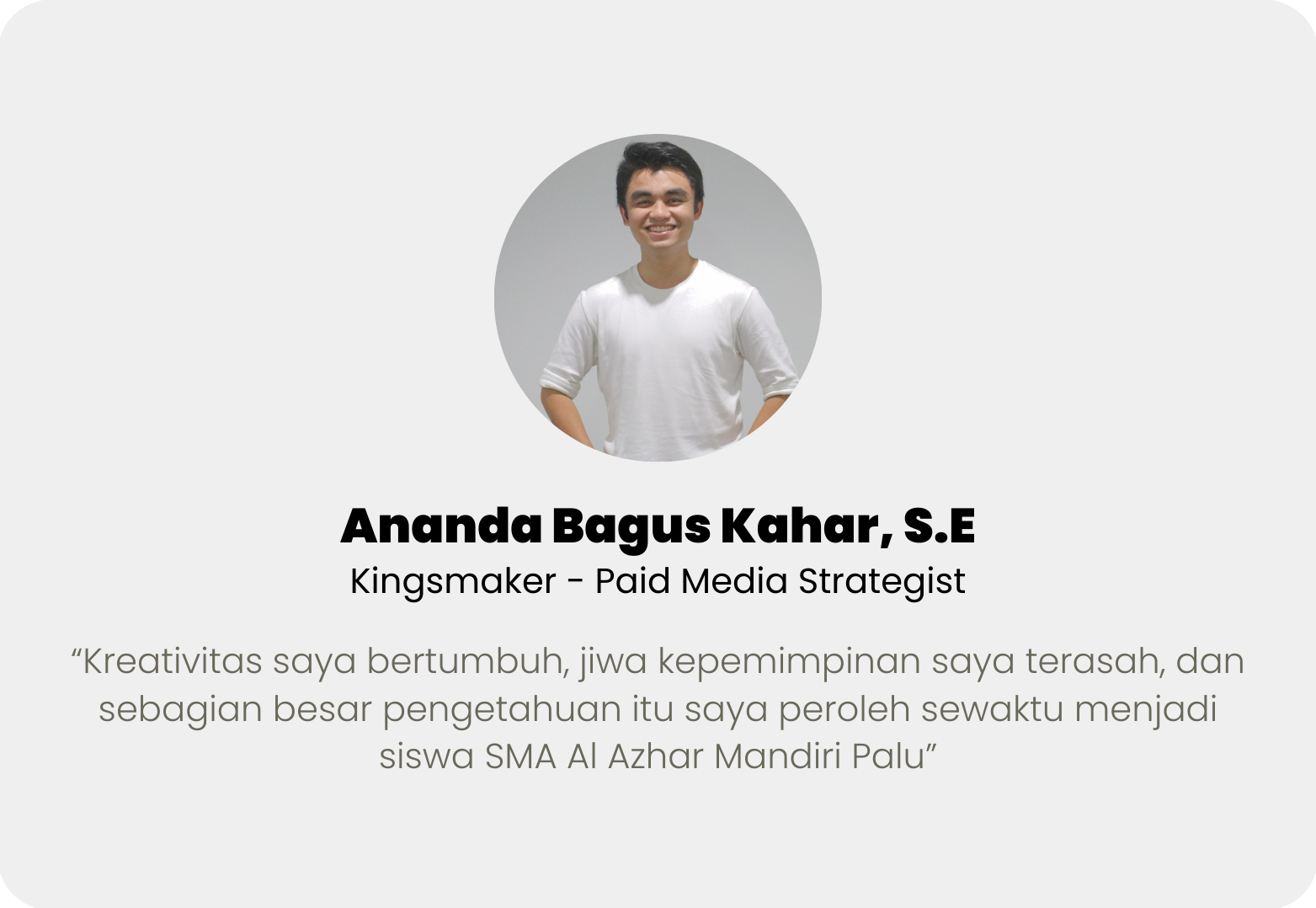 Ananda Bagus Kahar, S.E