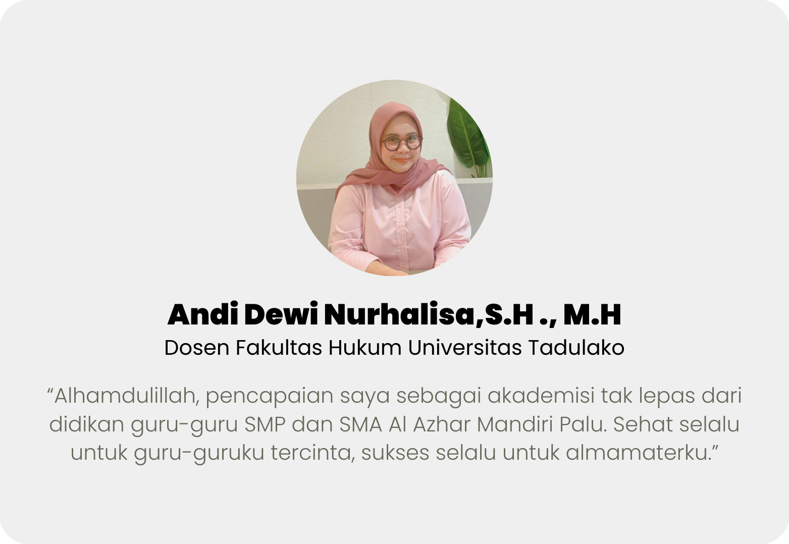 Andi Dewi Nurhalisa,S.H ., M.H