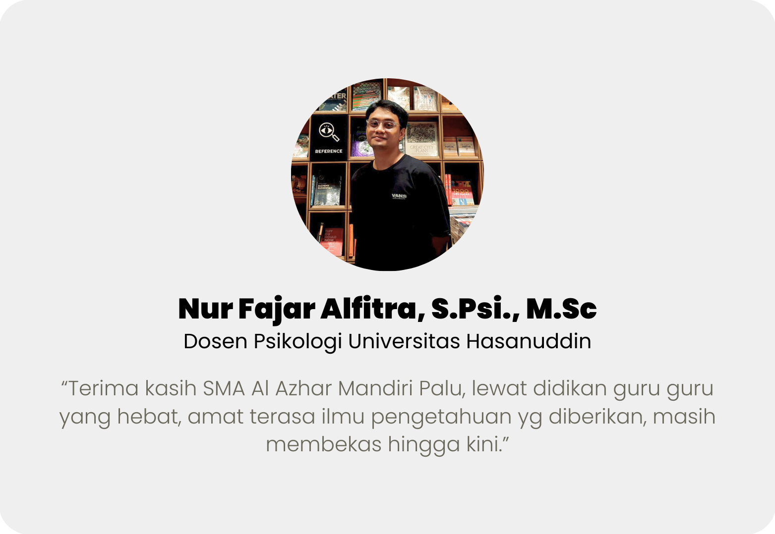 Nur Fajar Alfitra, S.Psi., M.Sc
